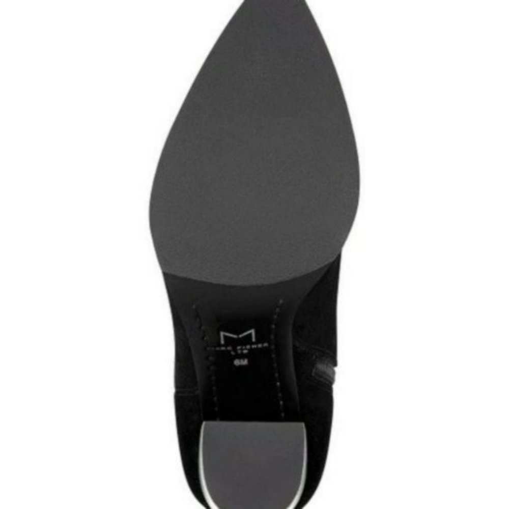 Marc Fisher LTD Giana Black Suede Booties - Picture 2 of 8